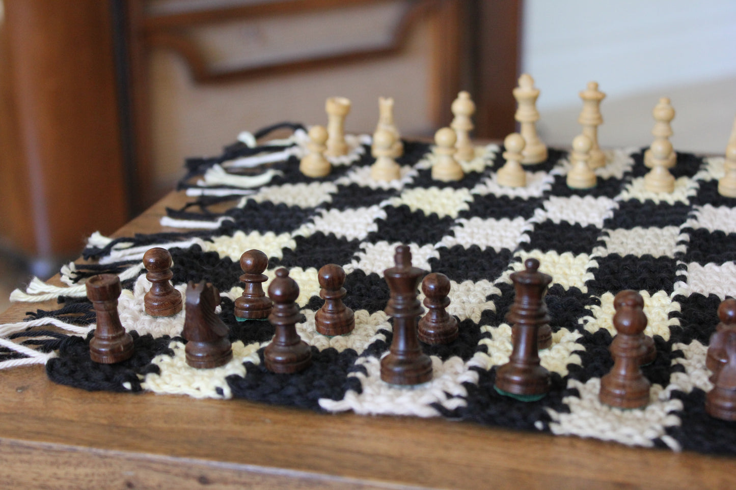 Handmade Crochet Chess Board