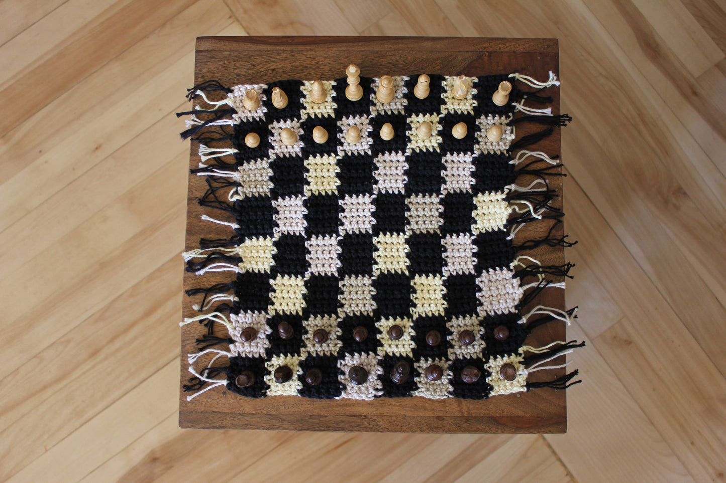 Handmade Crochet Chess Board