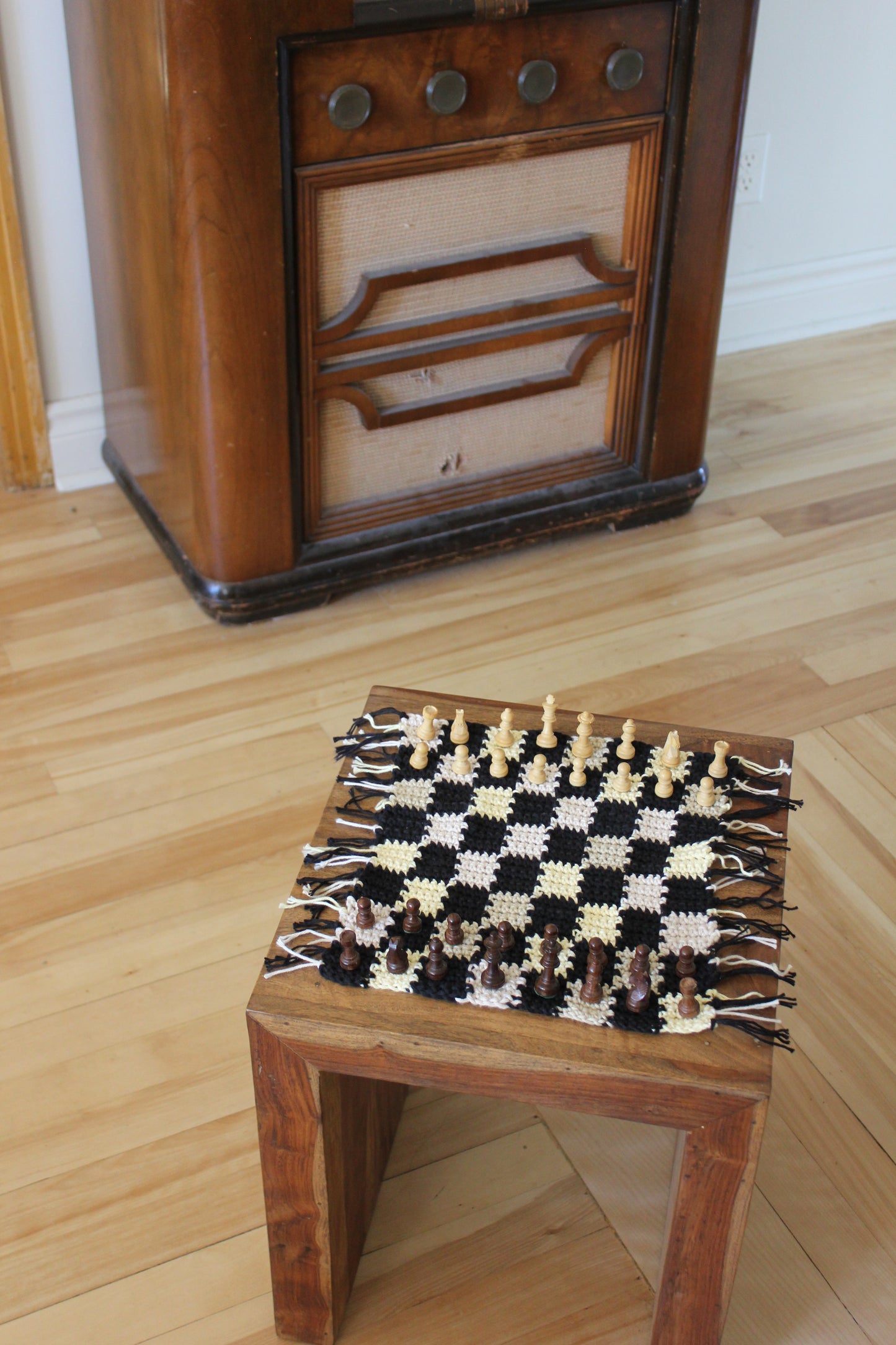 Handmade Crochet Chess Board