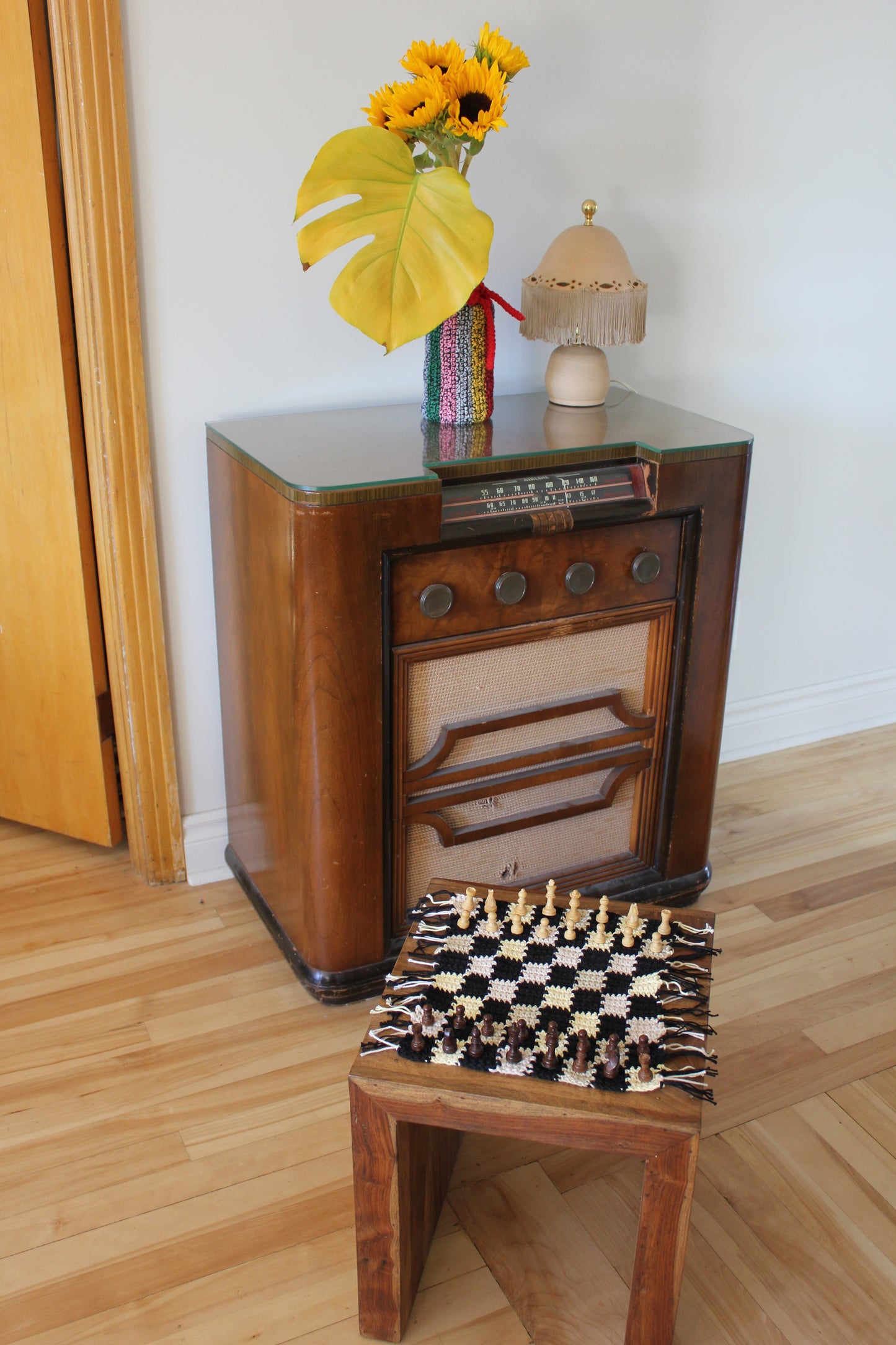 Handmade Crochet Chess Board