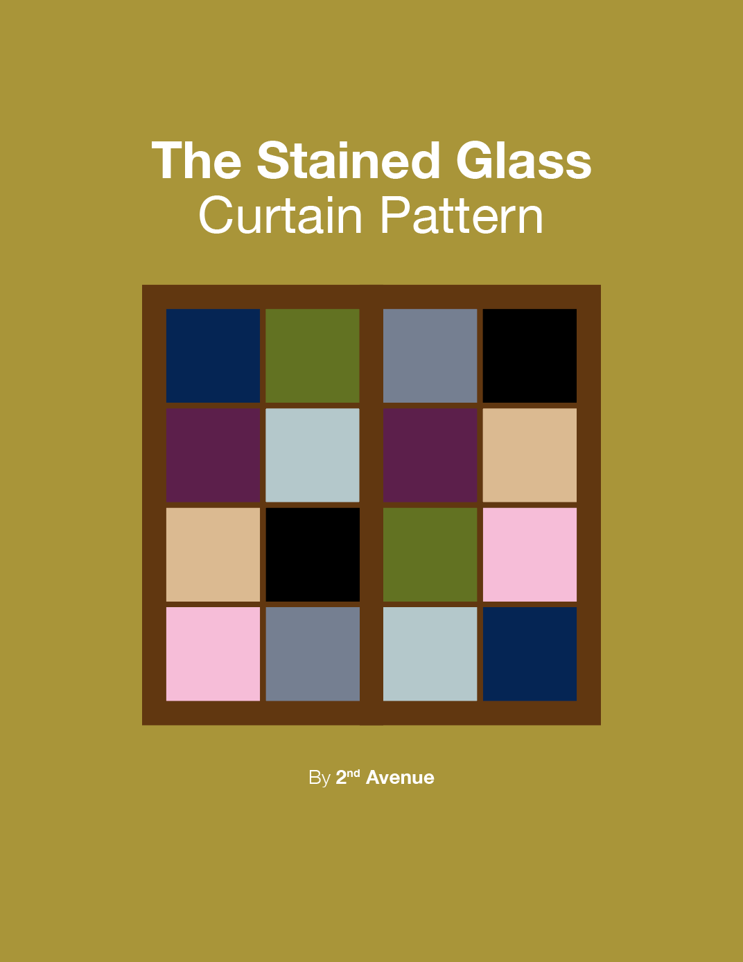 The Stained Glass Crochet Curtains Pattern