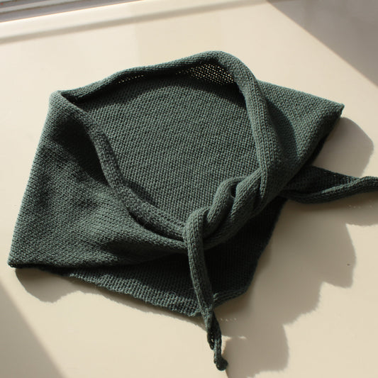 Forest green headscarf