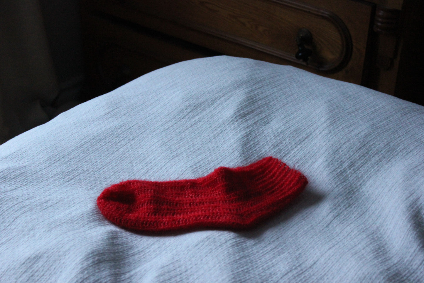 The Red Mohair socks