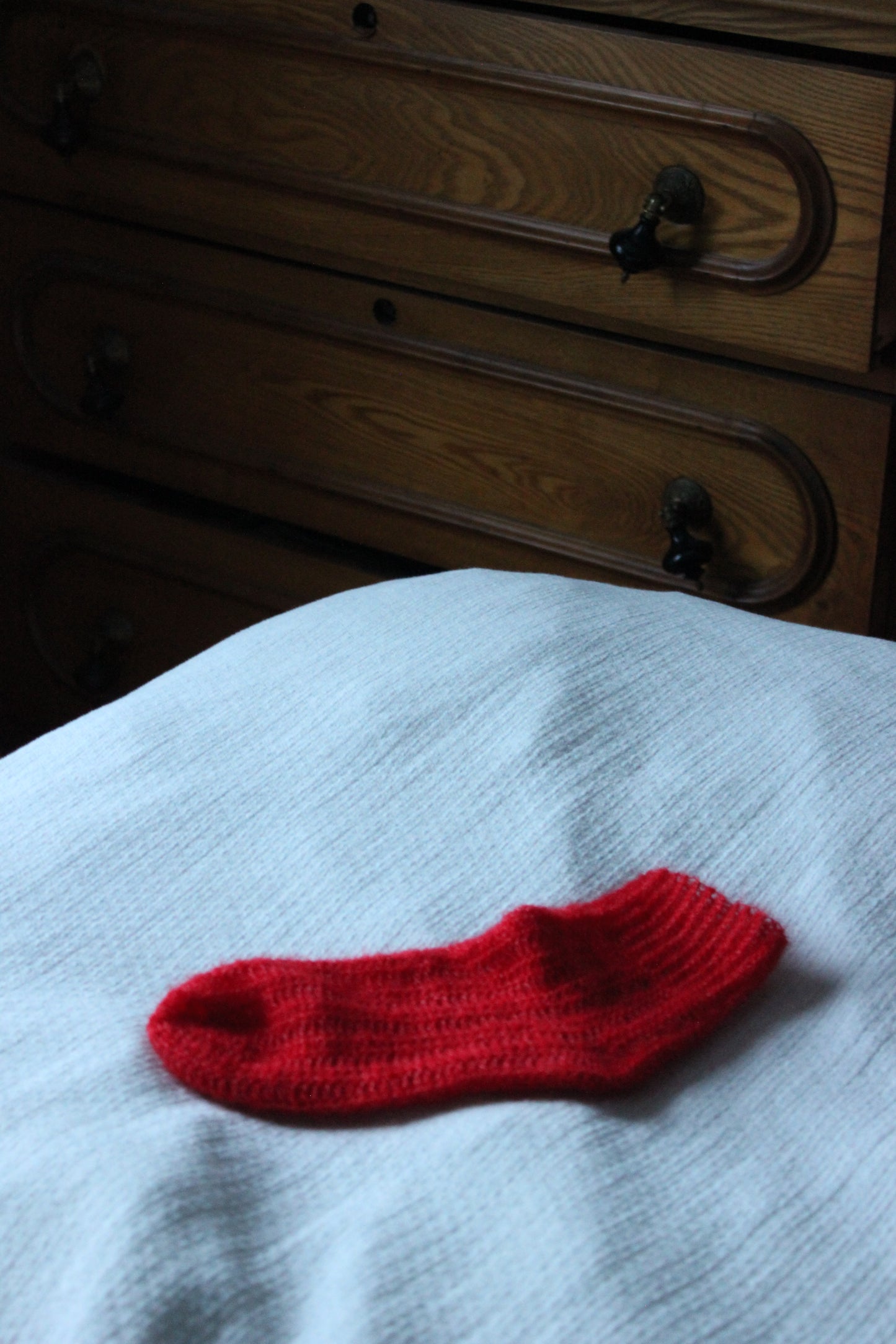 The Red Mohair socks