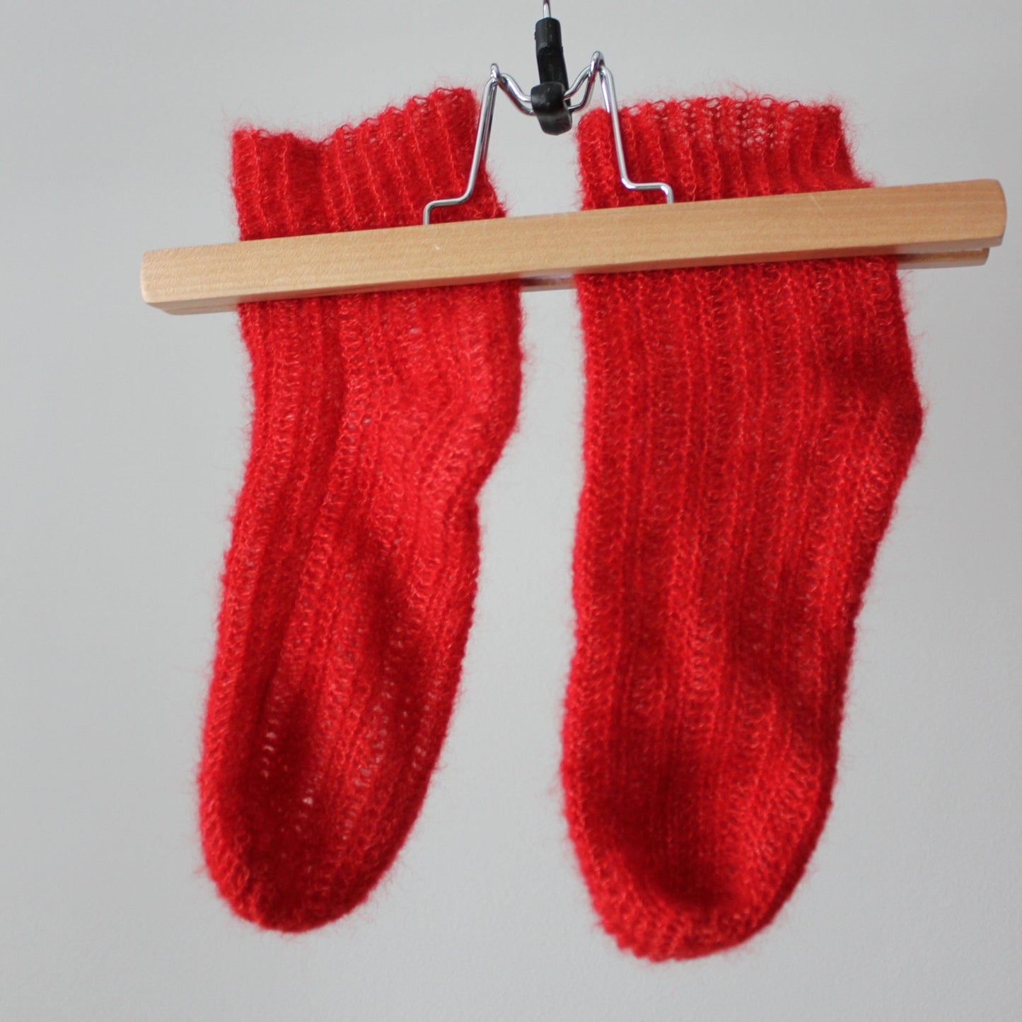 The Red Mohair socks