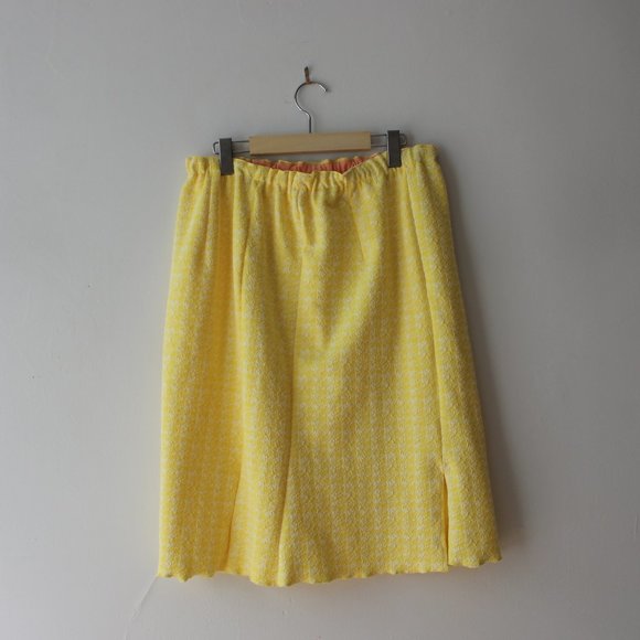 Vintage Pastel Yellow Skirt