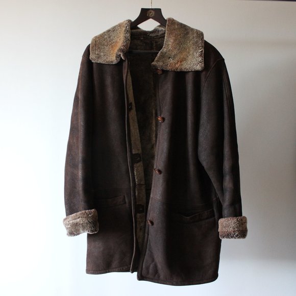 Dominic Bellissimo Suede Brown Coat Size 12