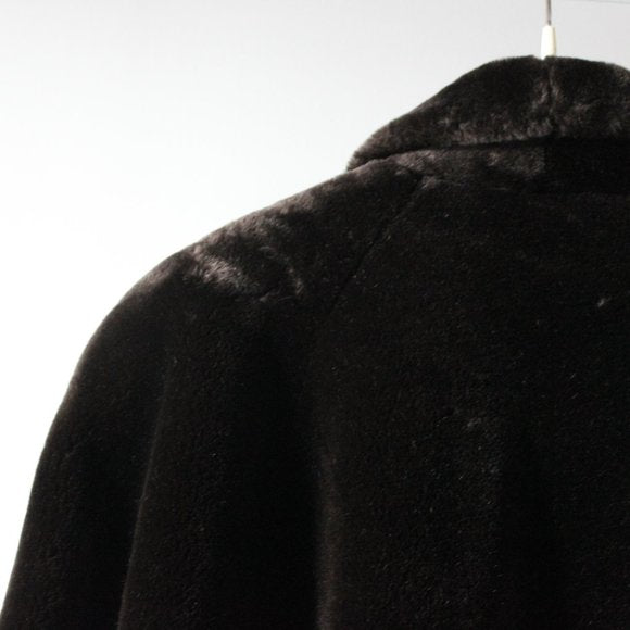 Vintage Sterling Stall Faux Fur Brown Coat