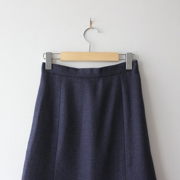 Vintage Marine Wool Skirt