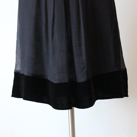 Silk Black Skirt Size 1