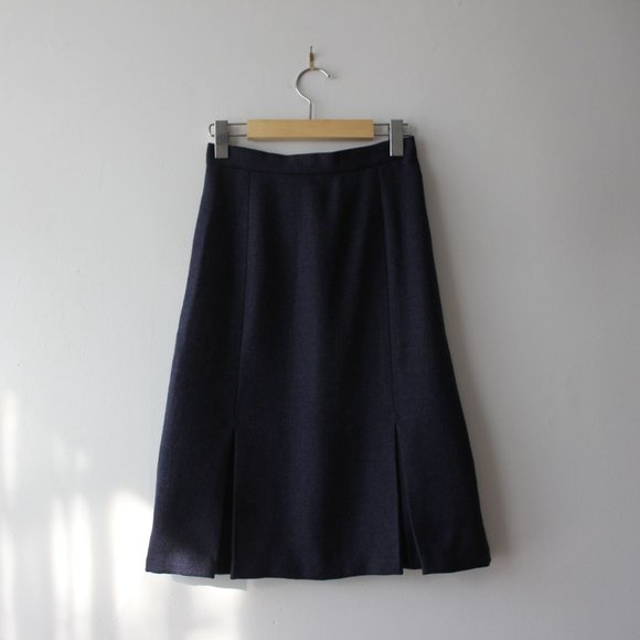 Vintage Marine Wool Skirt