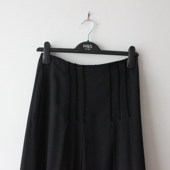 Silk Black Skirt Size 1