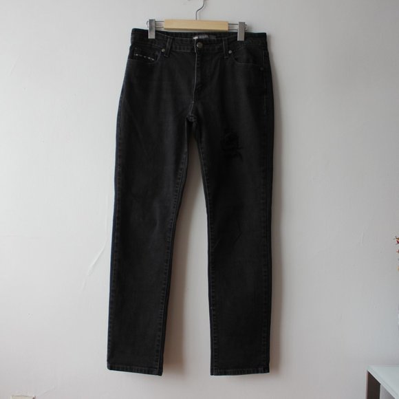 Levi's Black Mid Rise Skinny Jeans