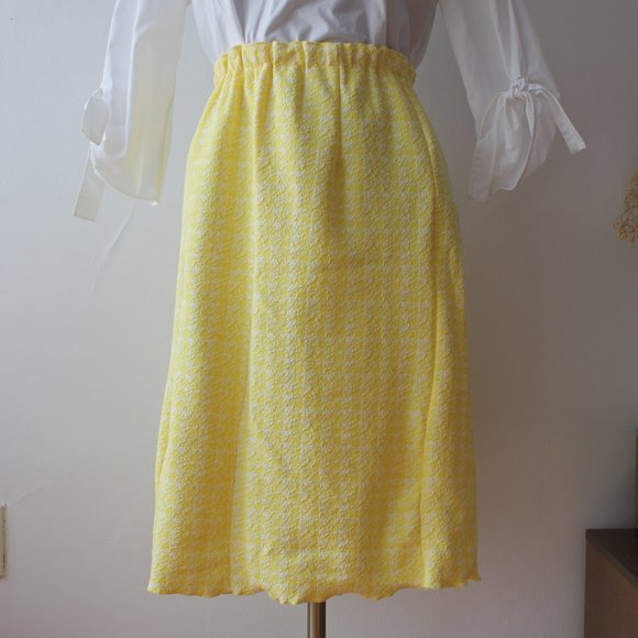 Vintage Pastel Yellow Skirt