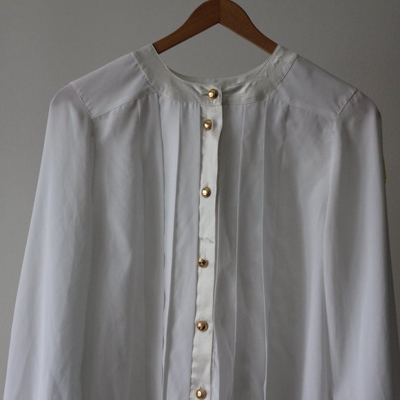 Aquascutum Vintage White Blouse