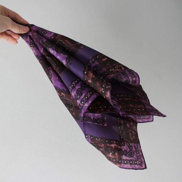 Vintage Purple Square Scarf