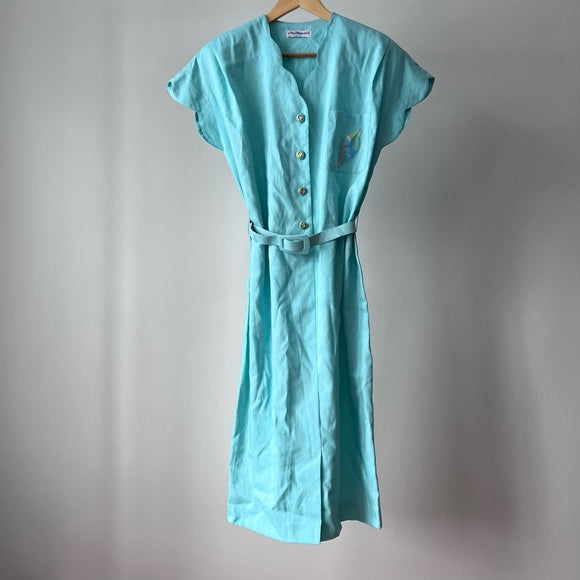 Vintage Paul Mausner Blue Dress