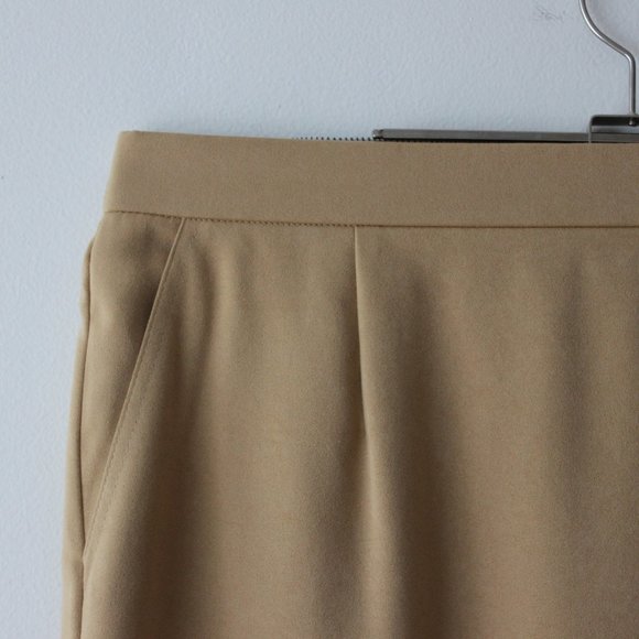 Vintage 70's Suede Tan Skirt