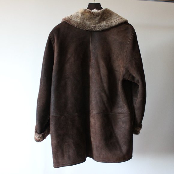 Dominic Bellissimo Suede Brown Coat Size 12