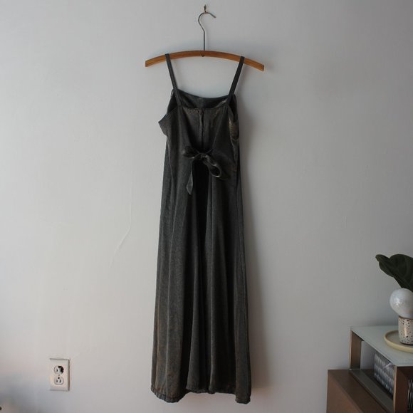 90's Sparkly Gray Evening Dress