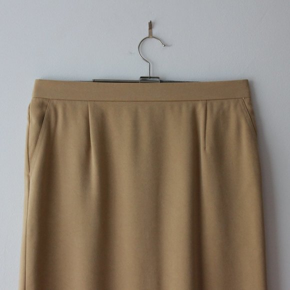 Vintage 70's Suede Tan Skirt