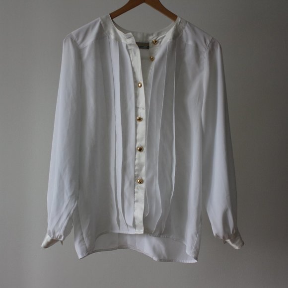 Aquascutum Vintage White Blouse