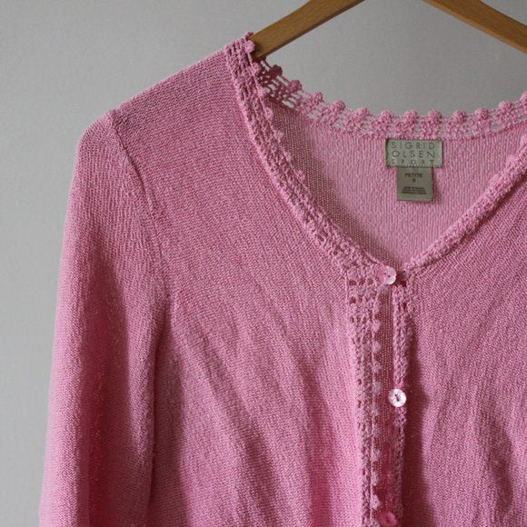 Vintage Pink Cardigan