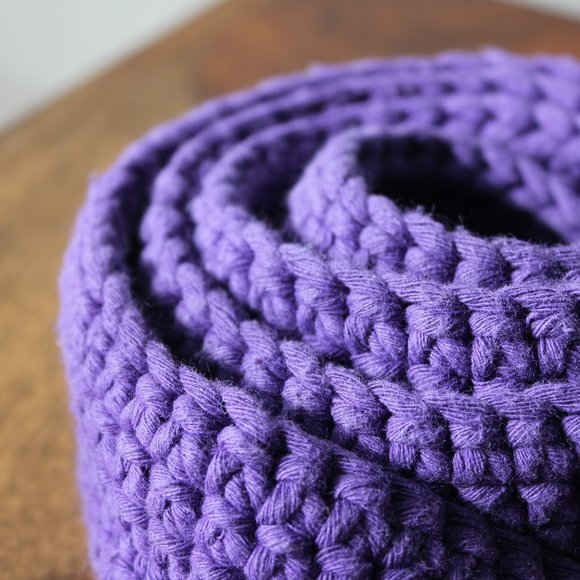 Vintage Knit Purple Belt