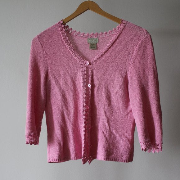 Vintage Pink Cardigan