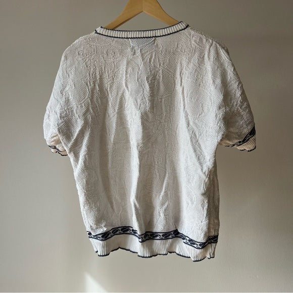 Vintage Short Sleeves Sweater