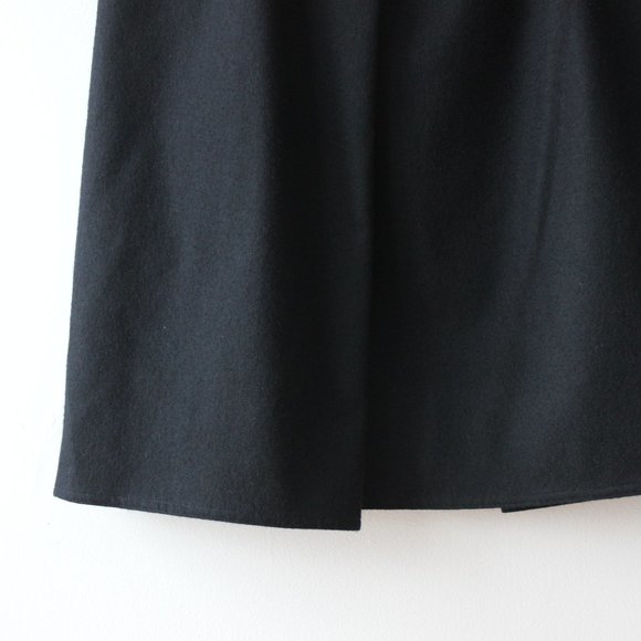 Vintage 80's Anne Marie Beretta Wool Black Skirt