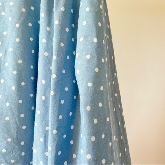 Vintage Polka Dot Blue Skirt