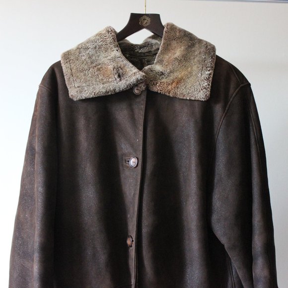 Dominic Bellissimo Suede Brown Coat Size 12