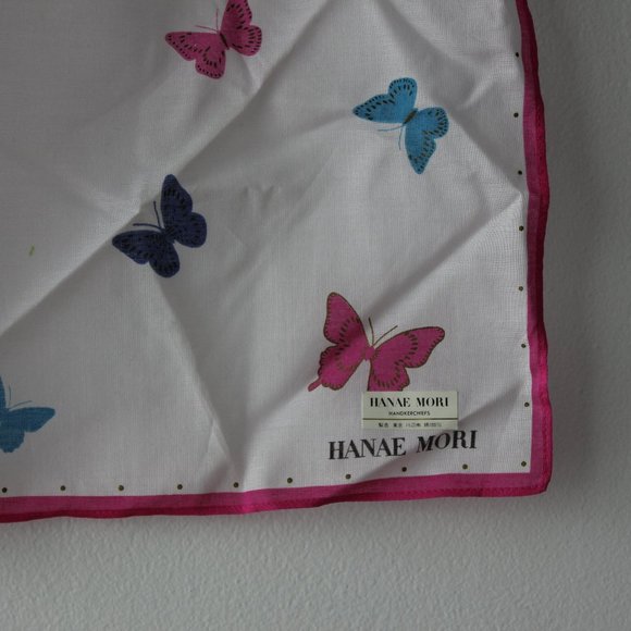 Hanae Mori Iconic Butterfly Square Scarf