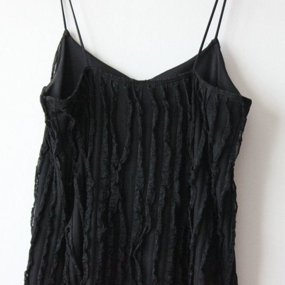 Vintage Textured Black Dress