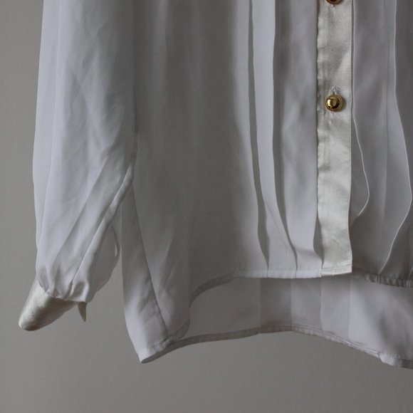 Aquascutum Vintage White Blouse