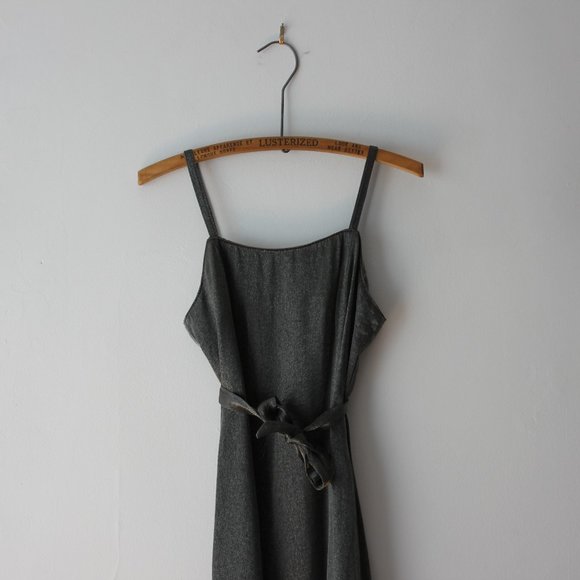 90's Sparkly Gray Evening Dress