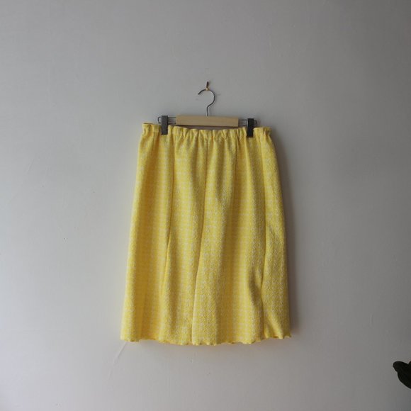 Vintage Pastel Yellow Skirt