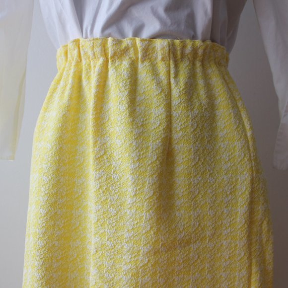 Vintage Pastel Yellow Skirt