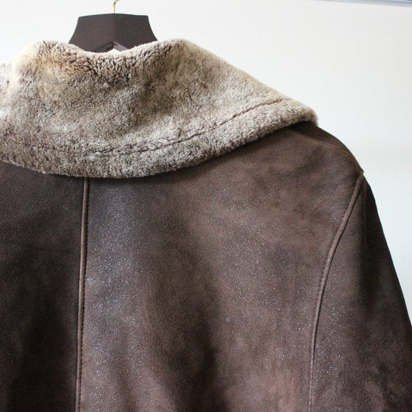 Dominic Bellissimo Suede Brown Coat Size 12