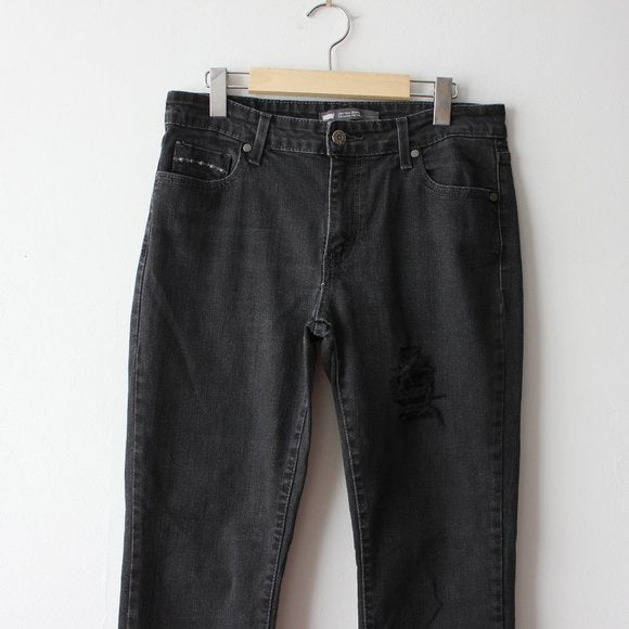 Levi's Black Mid Rise Skinny Jeans