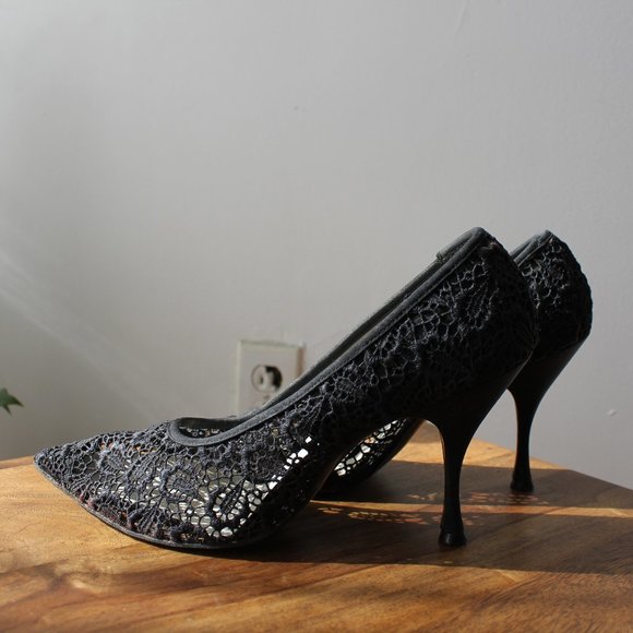 Vintage 60's Cameo Room Black Heels