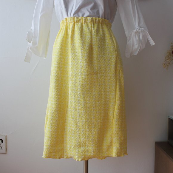 Vintage Pastel Yellow Skirt