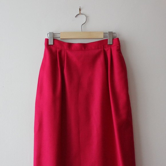 Vintage 80's Pink Wool Skirt