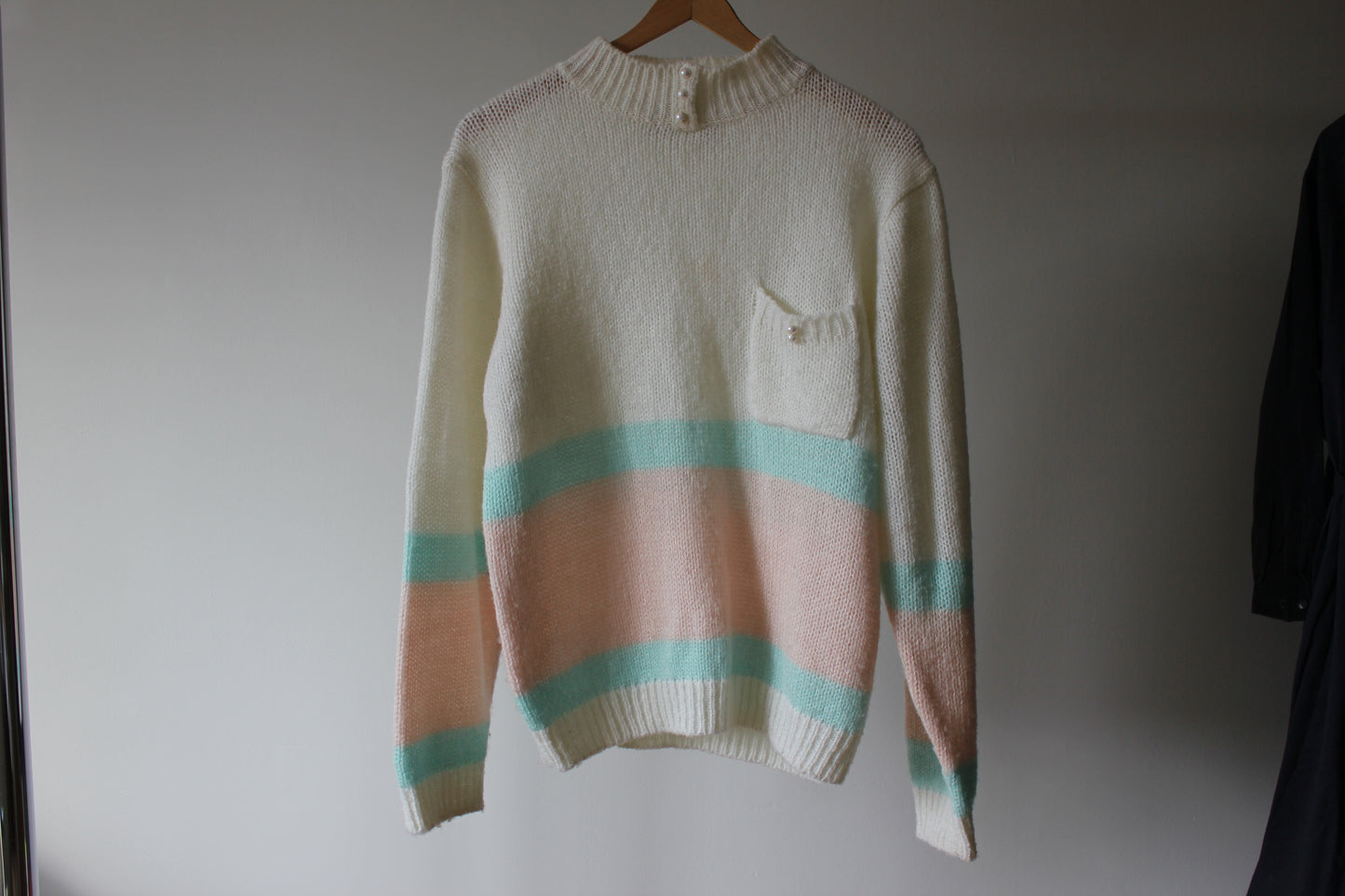 Vintage Knit pastel Sweater Size Large