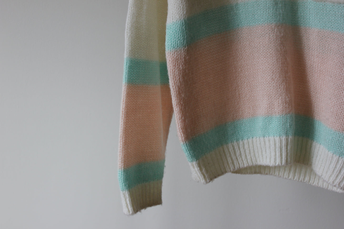 Vintage Knit pastel Sweater Size Large