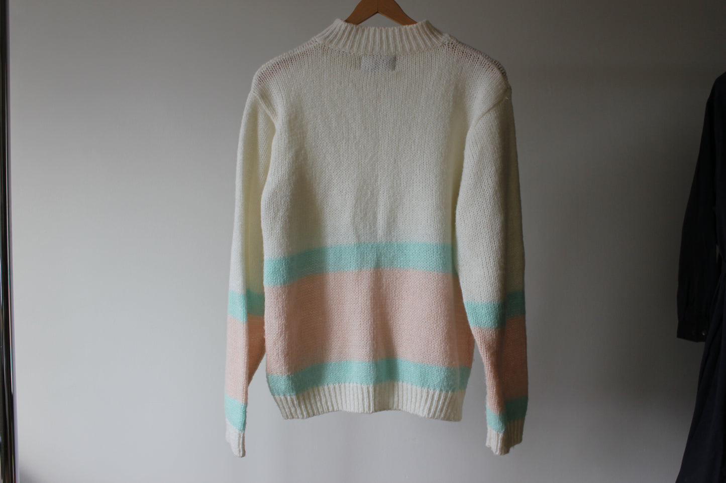 Vintage Knit pastel Sweater Size Large