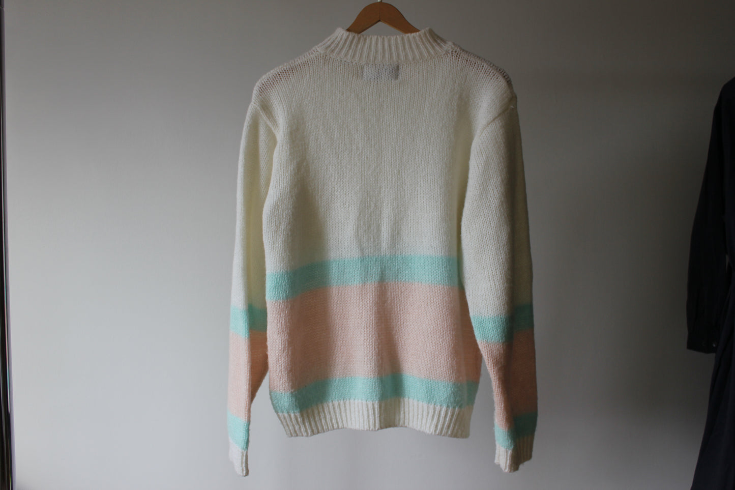 Vintage Knit pastel Sweater Size Large