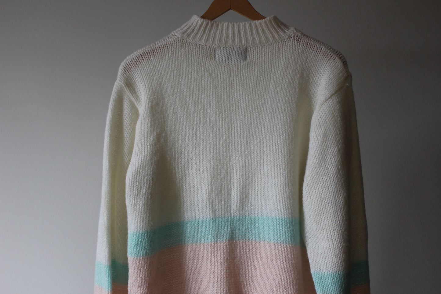 Vintage Knit pastel Sweater Size Large