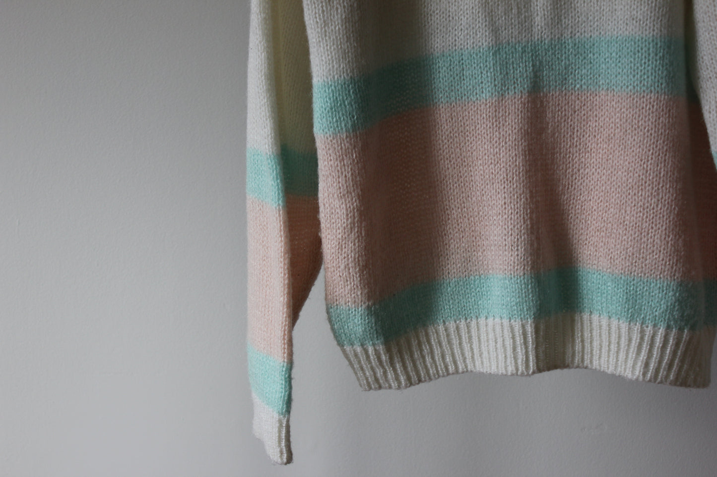 Vintage Knit pastel Sweater Size Large